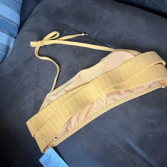 Lululemon NWT Set Ribbed Hi-Waist Skimpy-Fit Swim Bottom & Halter Cross-back Top - Picture 7 of 13
